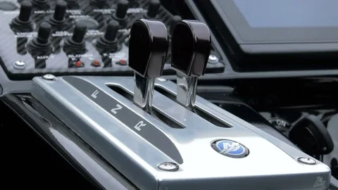 Detail of the instruments of a racing boat. Stock Footage 82276310