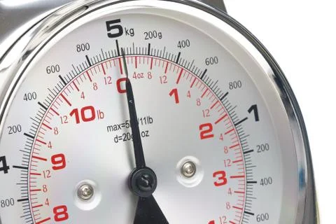 Detail of kitchen scale Foto stock