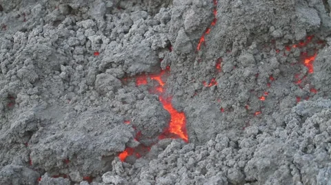 Detail lava Stock Footage 42261672