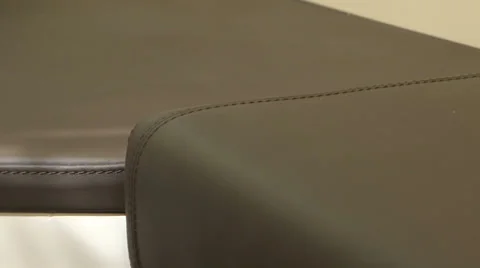 Detail of leather sofa Stock Footage 32213795