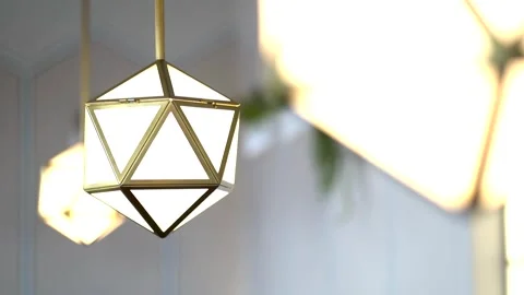 Detail of light designed in the style of cubism in the early 20th century 스톡 동영상 295433345