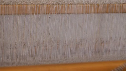 Detail of Loom work. Close up 18 Stock Footage 126960244