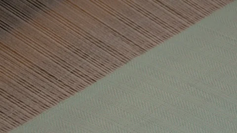 Detail of Loom work. Close up, zoom out 19 Stock Footage 126960100