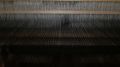 Detail of Loom work. Loopable, close up 6 Stock Footage 126961245