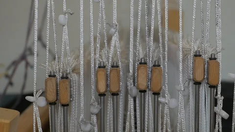 Detail of Loom work. Loopable, close up5 Stock Footage 126961436