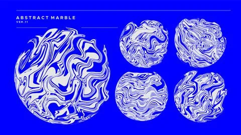 Detail marble circle design template vector. Flow ink painting in circular shape Stock Illustration