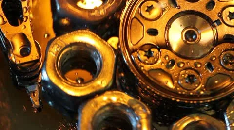 Detail of the mechanism Stock Footage 10789579