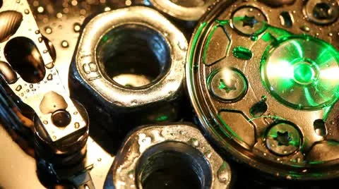 Detail of the mechanism Stock Footage 10789604