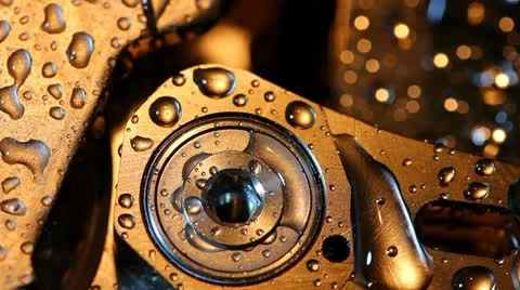 Detail of the mechanism Stock Footage 10789615