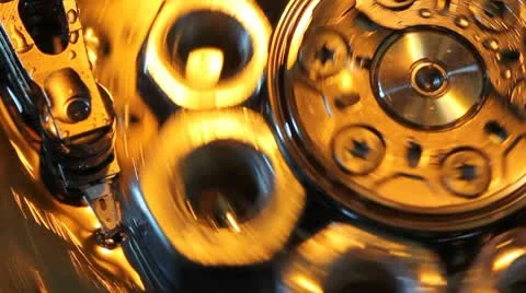 Detail of the mechanism Stock Footage 10789654