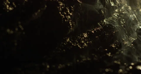 Detail meteorite very hot Stock Footage 190836124