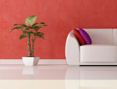 Detail of a modern interior Stock Illustration