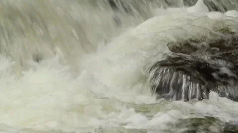 Detail of a mountain river Stock Footage 32630474