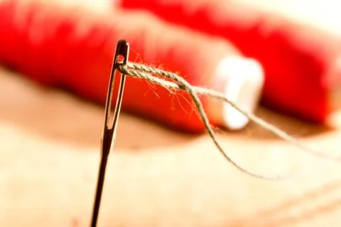 Detail of a needle Stock Photos