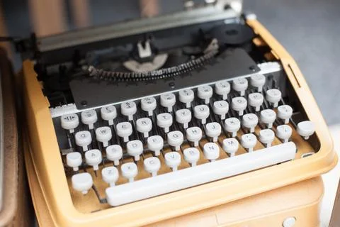Detail of an old typewriter Foto stock