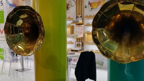 Detail of a perfume stand Stock Footage 118652043