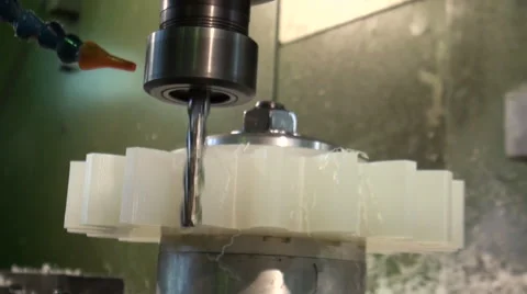 Detail PVC Milling Machine Stockbeeldmateriaal 65429549