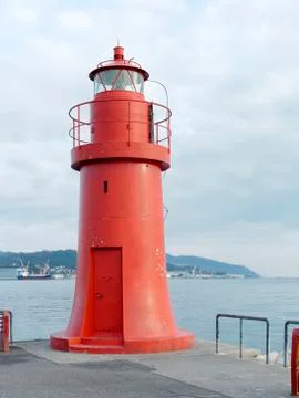 Detail of red lighthouse Stock-Fotos