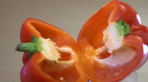 Detail of red pepper. Stock Footage 61273479