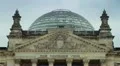 Detail of Reichstag building in Berlin HD Footage