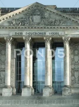 Detail of the reichstag Stock Photos