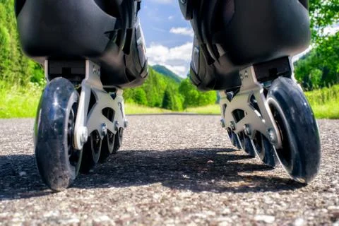 Detail of roller skates Stock Photos