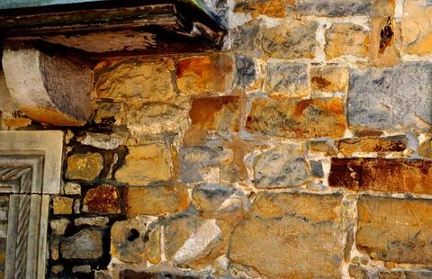 Detail of a rustic wall Stock Photos