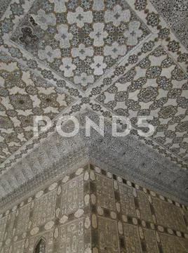 Detail, sheesh mahal, mirrored palace Stock Photos