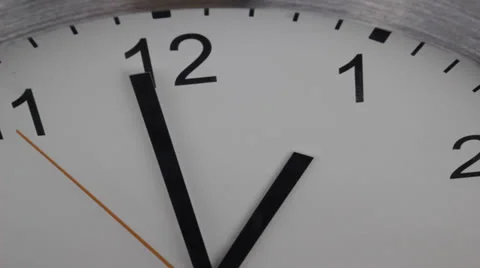 A detail shot of a clock Stock Footage 24865315
