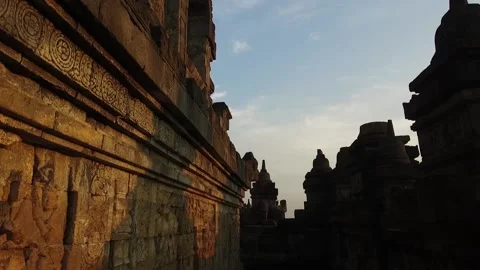 Detail Shots of Borobudur Temple in Java, Indonesia2 Stock Footage 131151627