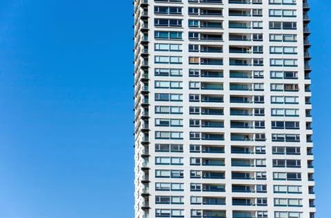 Detail of a skyscraper Stock Photos