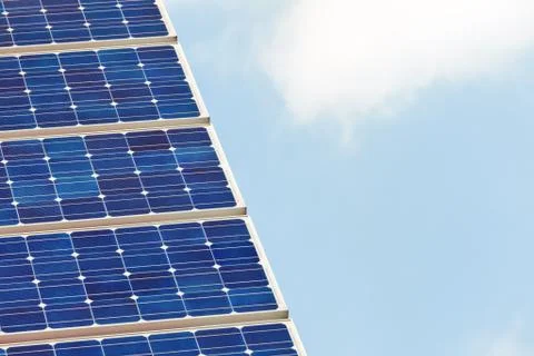 Detail of a solar panel Foto stock