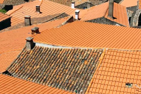 Detail of some rooftops Foto stock