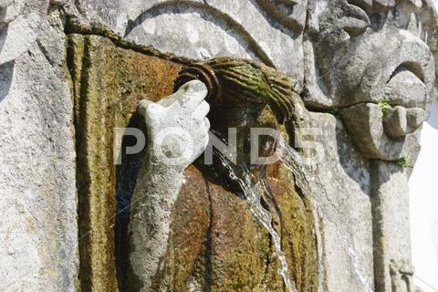 Detail of staute of feelings Stock Photos