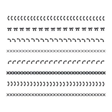 Detail stitched vector patterns. Sewing seams pattern. Stock Illustration