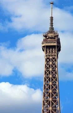 Detail tip eiffel tower paris Stock Photos