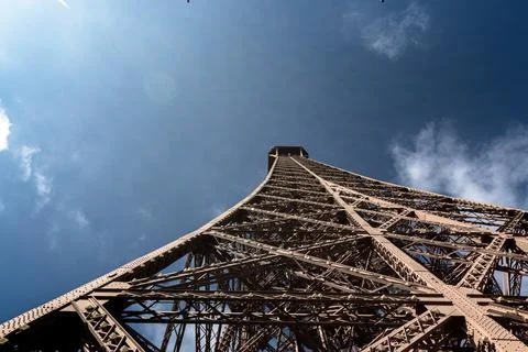 Detail of the tip of the eiffel tower Foto stock