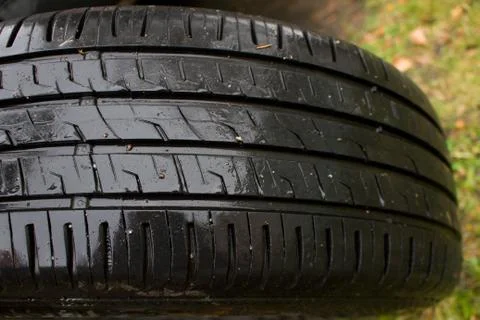 Detail of tire - winter pattern. Stock Photos
