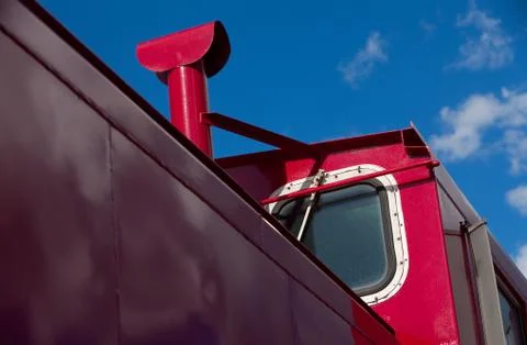 Detail of train caboose Stock Photos