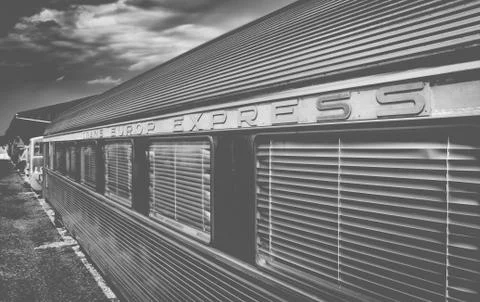 Detail of a train wagon Stock Photos