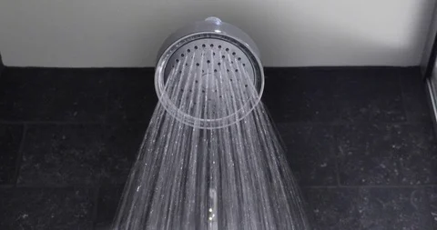Detail of Upscale Shower Head  	 Stock Footage 113956806
