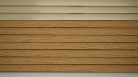 Detail view of closed window blinds Stock Footage 71151149