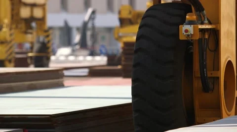 Detail View Of Loader Crane Stock Footage 63990165