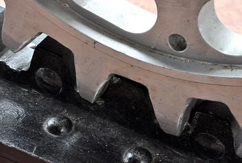 Detail view, technical round Stock Photos