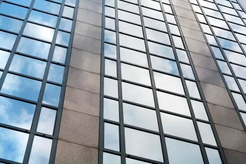 Detail of the wall with reflections Stock Photos
