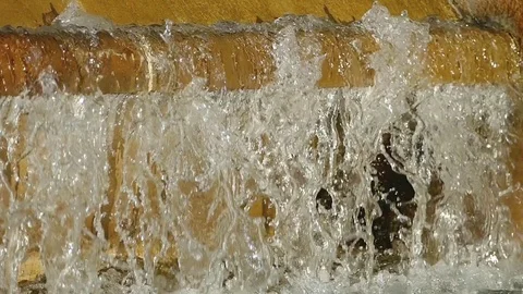 Detail of water movement. Slow Motion Stock Footage