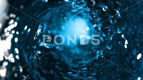 Detail of water whirl Stock Photos