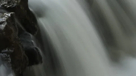 Detail of a waterfall - 05 Stock Footage 1002029