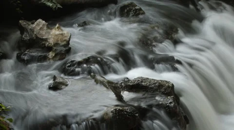 Detail of a waterfall - 07 Stock Footage 1014545