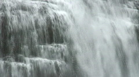 Detail of a waterfall Stock Footage